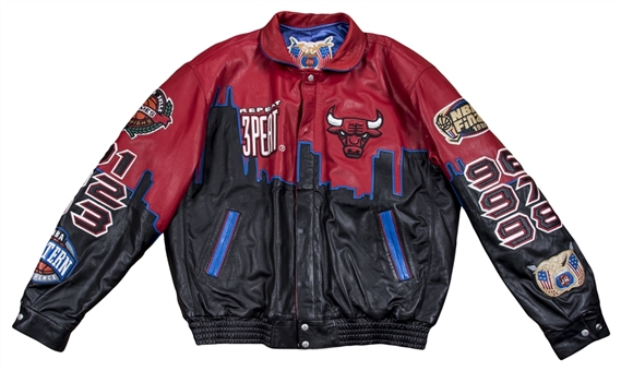 1998 Chicago Bulls NBA Champions 3Peat Custom Jeff Hamilton Jacket